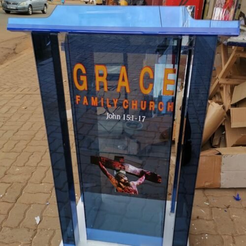 Branded church podium