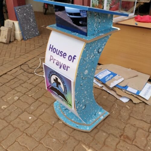 Acrylic Church Pulpit (Curved Design)